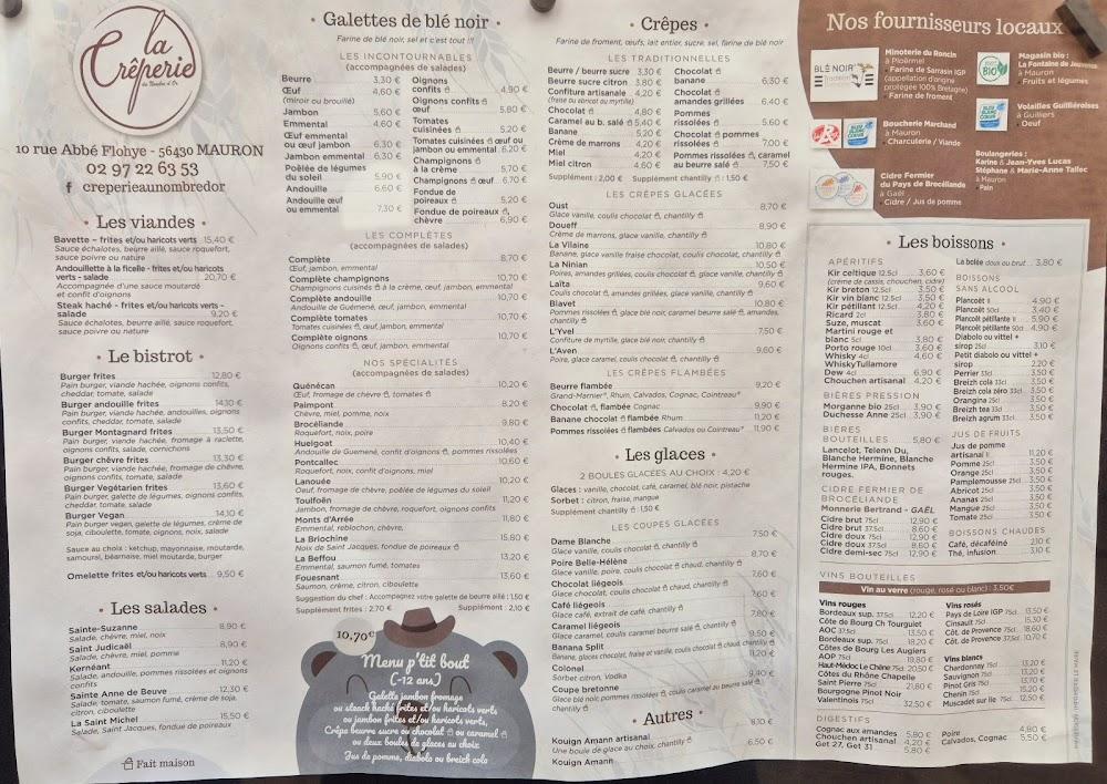 Crêperie Café Au Nombre d'Or - Menu Image 1